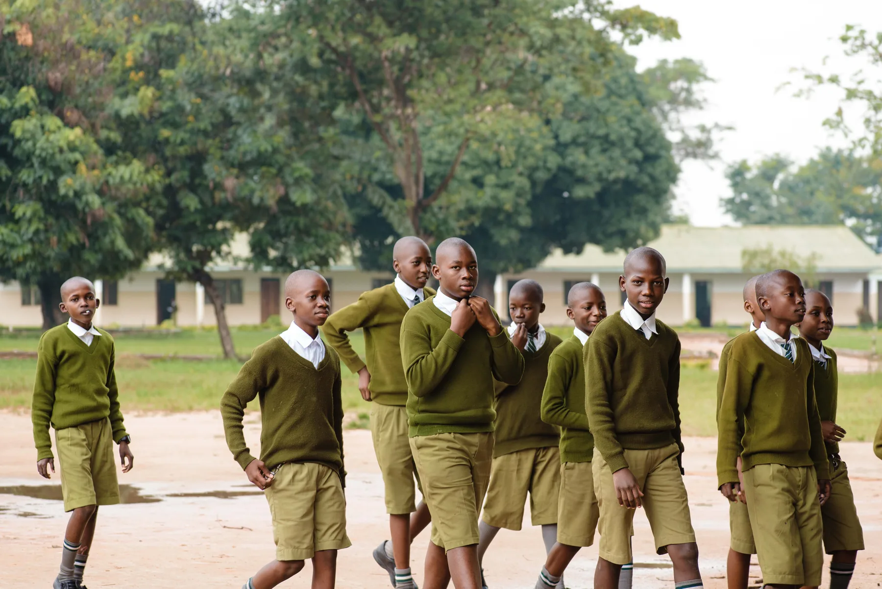 Themi Hill Primary School students on campus