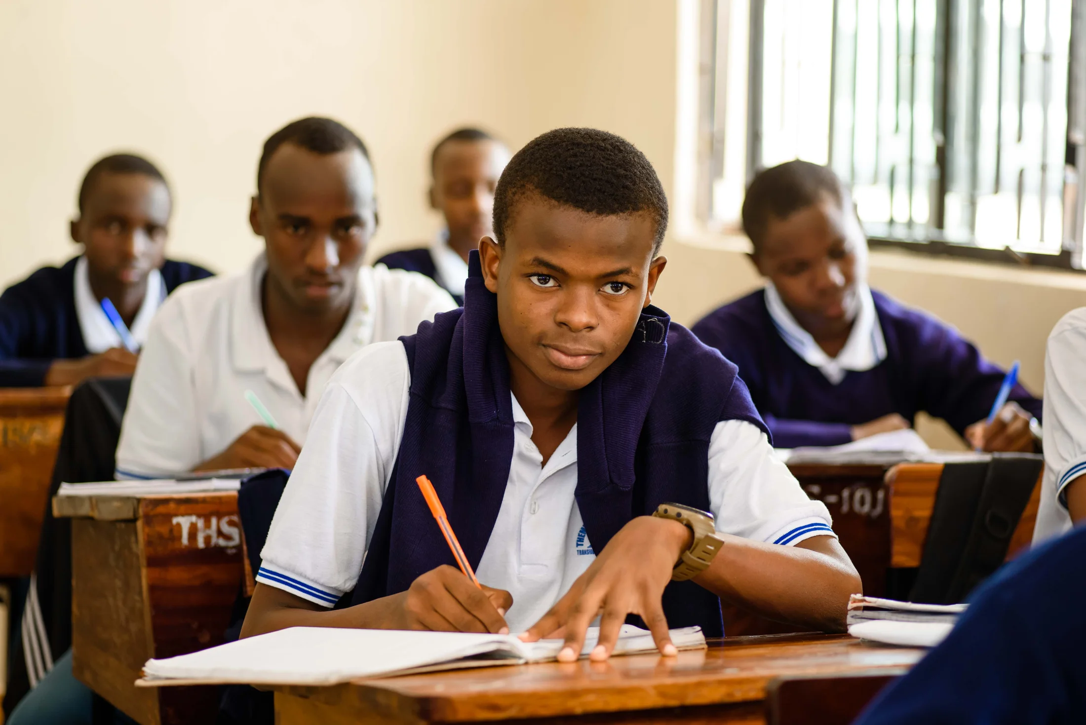 Themi Hill Secondary students learning in their classroom
